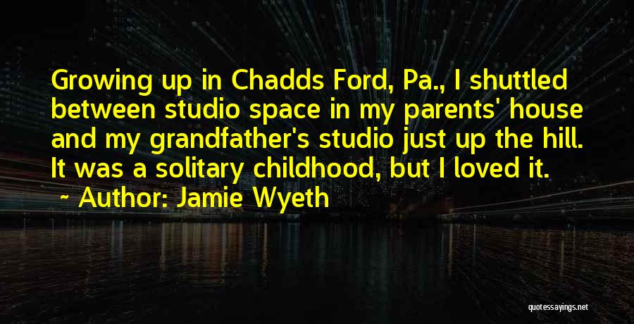 Jamie Wyeth Quotes: Growing Up In Chadds Ford, Pa., I Shuttled Between Studio Space In My Parents' House And My Grandfather's Studio Just