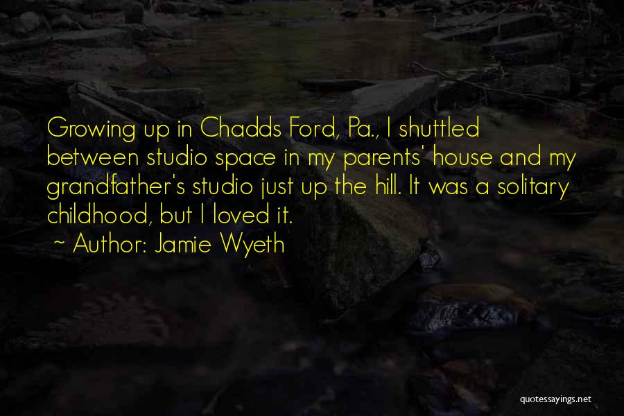 Jamie Wyeth Quotes: Growing Up In Chadds Ford, Pa., I Shuttled Between Studio Space In My Parents' House And My Grandfather's Studio Just