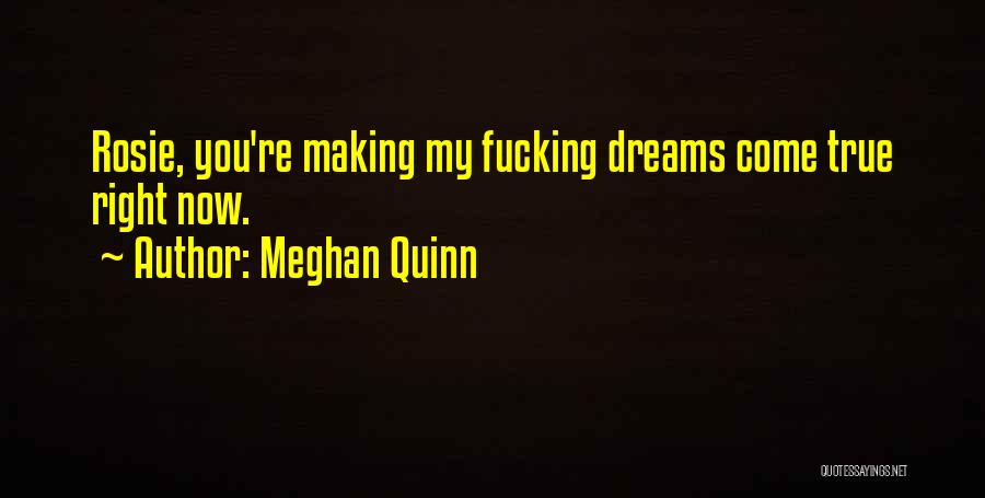 Meghan Quinn Quotes: Rosie, You're Making My Fucking Dreams Come True Right Now.
