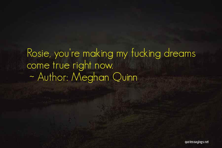 Meghan Quinn Quotes: Rosie, You're Making My Fucking Dreams Come True Right Now.