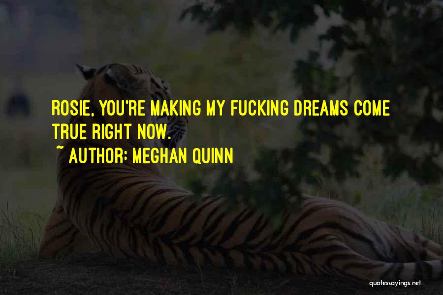Meghan Quinn Quotes: Rosie, You're Making My Fucking Dreams Come True Right Now.