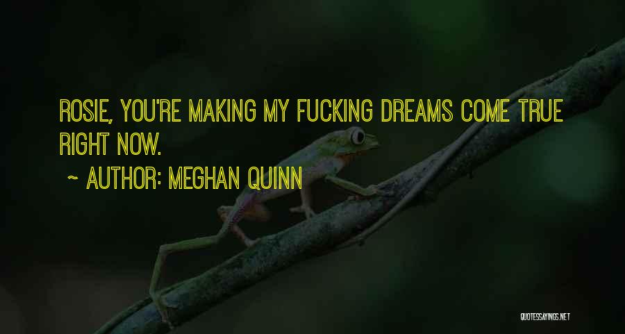 Meghan Quinn Quotes: Rosie, You're Making My Fucking Dreams Come True Right Now.