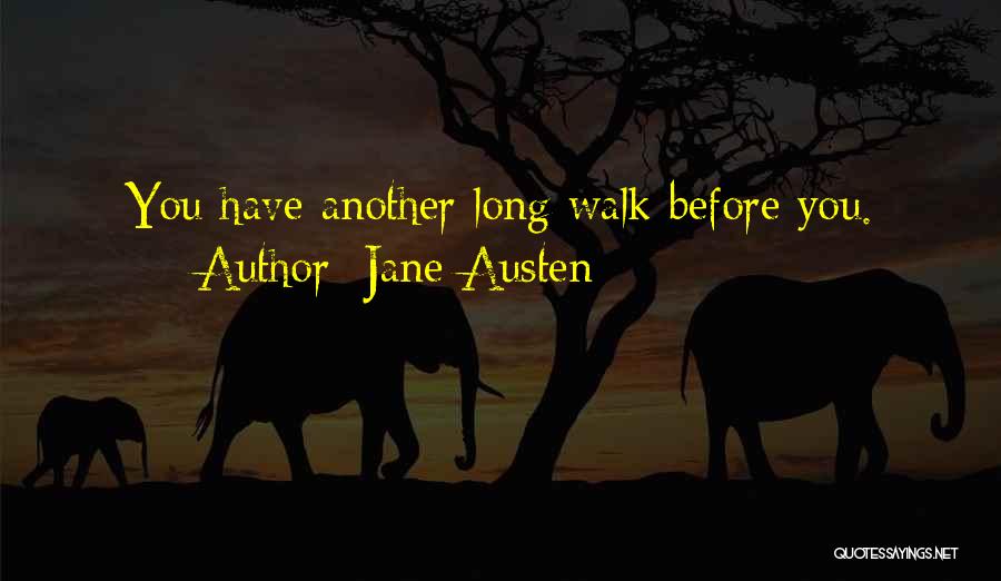 Jane Austen Quotes: You Have Another Long Walk Before You.