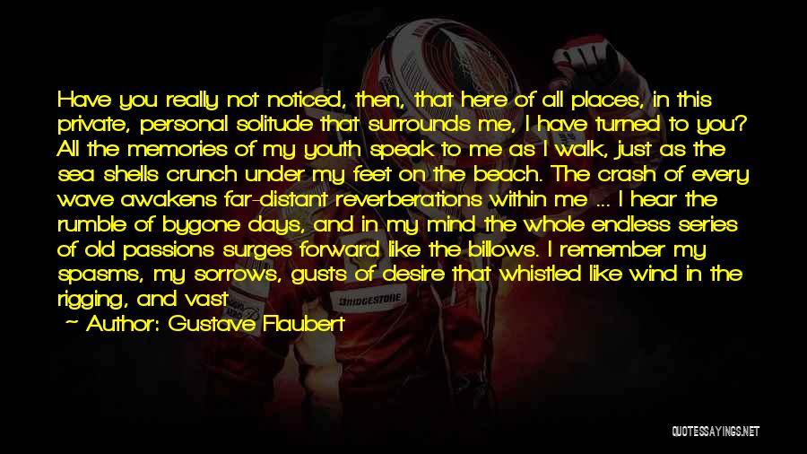 Gustave Flaubert Quotes: Have You Really Not Noticed, Then, That Here Of All Places, In This Private, Personal Solitude That Surrounds Me, I