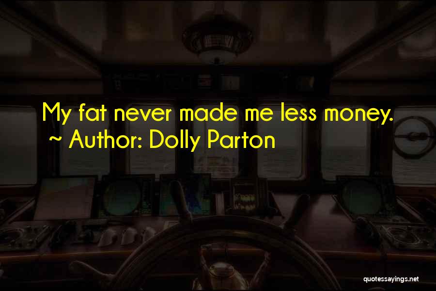 Dolly Parton Quotes: My Fat Never Made Me Less Money.
