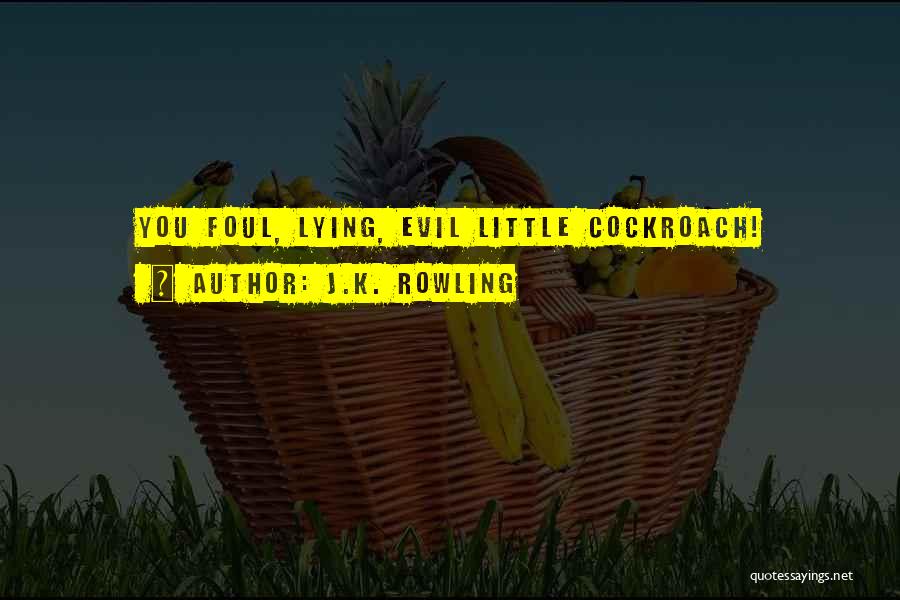 J.K. Rowling Quotes: You Foul, Lying, Evil Little Cockroach!