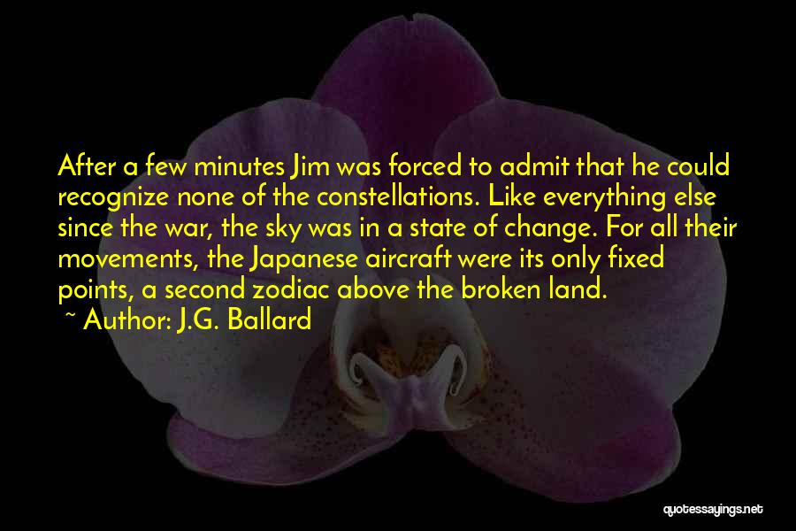 J.G. Ballard Quotes: After A Few Minutes Jim Was Forced To Admit That He Could Recognize None Of The Constellations. Like Everything Else