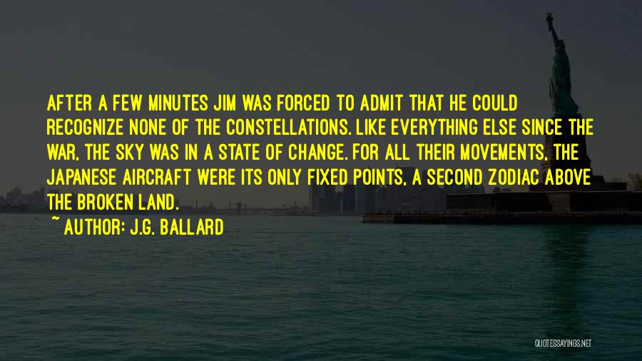 J.G. Ballard Quotes: After A Few Minutes Jim Was Forced To Admit That He Could Recognize None Of The Constellations. Like Everything Else