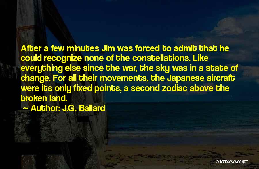 J.G. Ballard Quotes: After A Few Minutes Jim Was Forced To Admit That He Could Recognize None Of The Constellations. Like Everything Else