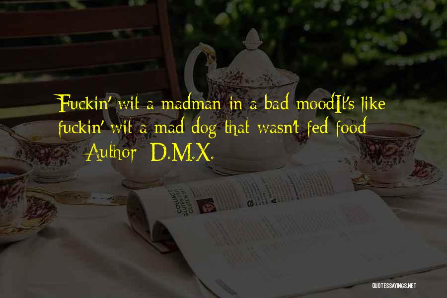 D.M.X. Quotes: Fuckin' Wit A Madman In A Bad Moodit's Like Fuckin' Wit A Mad Dog That Wasn't Fed Food