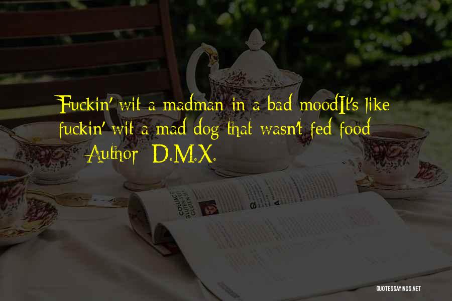 D.M.X. Quotes: Fuckin' Wit A Madman In A Bad Moodit's Like Fuckin' Wit A Mad Dog That Wasn't Fed Food