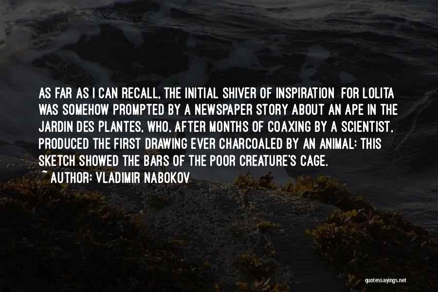 Vladimir Nabokov Quotes: As Far As I Can Recall, The Initial Shiver Of Inspiration [for Lolita] Was Somehow Prompted By A Newspaper Story