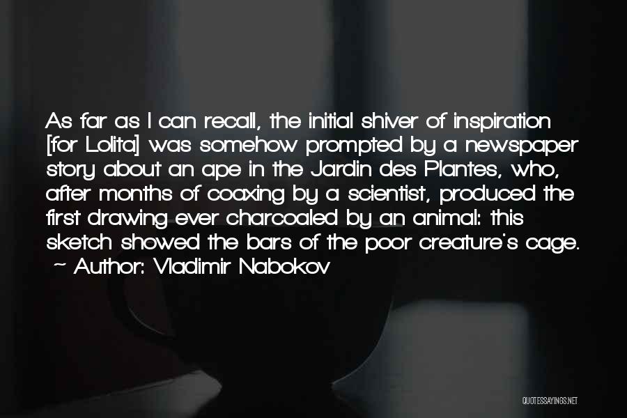 Vladimir Nabokov Quotes: As Far As I Can Recall, The Initial Shiver Of Inspiration [for Lolita] Was Somehow Prompted By A Newspaper Story