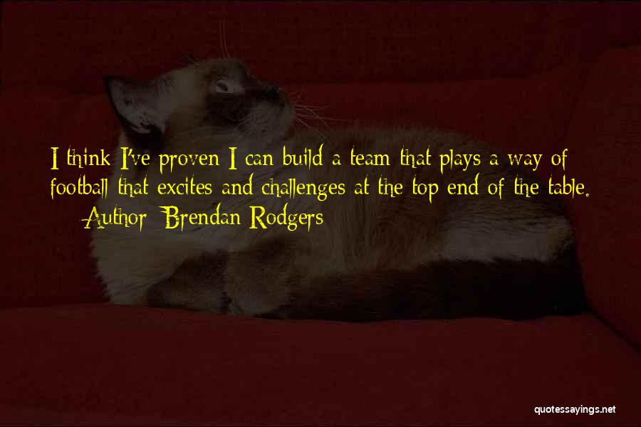 Brendan Rodgers Quotes: I Think I've Proven I Can Build A Team That Plays A Way Of Football That Excites And Challenges At