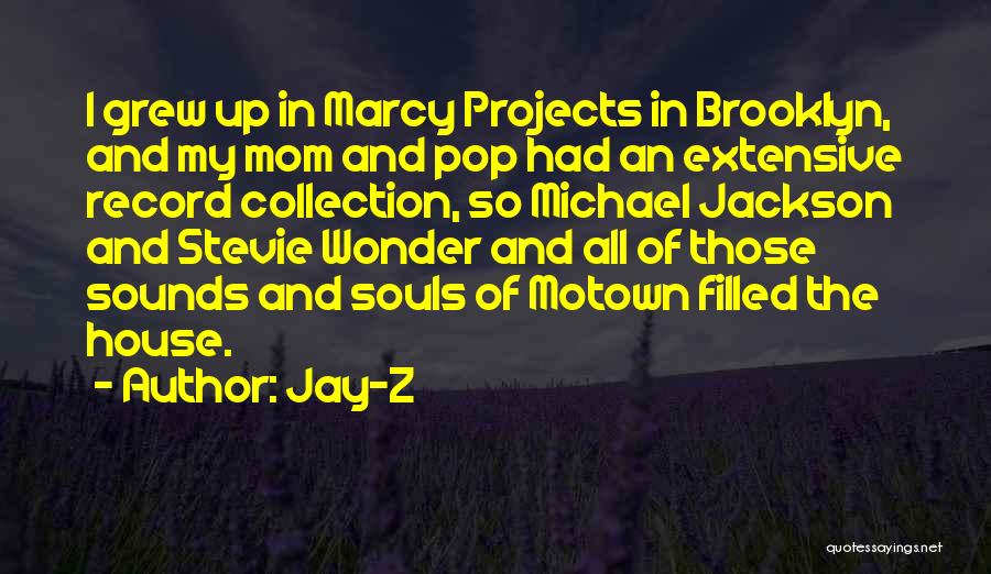 Jay-Z Quotes: I Grew Up In Marcy Projects In Brooklyn, And My Mom And Pop Had An Extensive Record Collection, So Michael