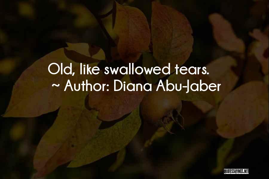 Diana Abu-Jaber Quotes: Old, Like Swallowed Tears.