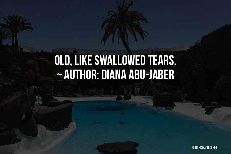 Diana Abu-Jaber Quotes: Old, Like Swallowed Tears.