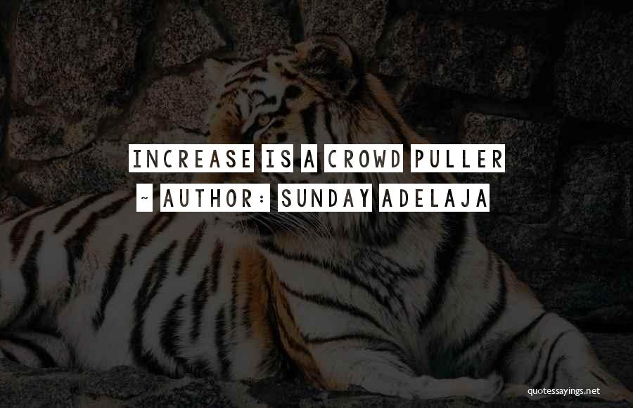 Sunday Adelaja Quotes: Increase Is A Crowd Puller