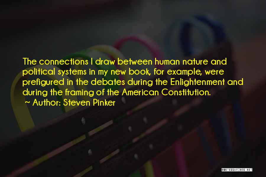 Steven Pinker Quotes: The Connections I Draw Between Human Nature And Political Systems In My New Book, For Example, Were Prefigured In The