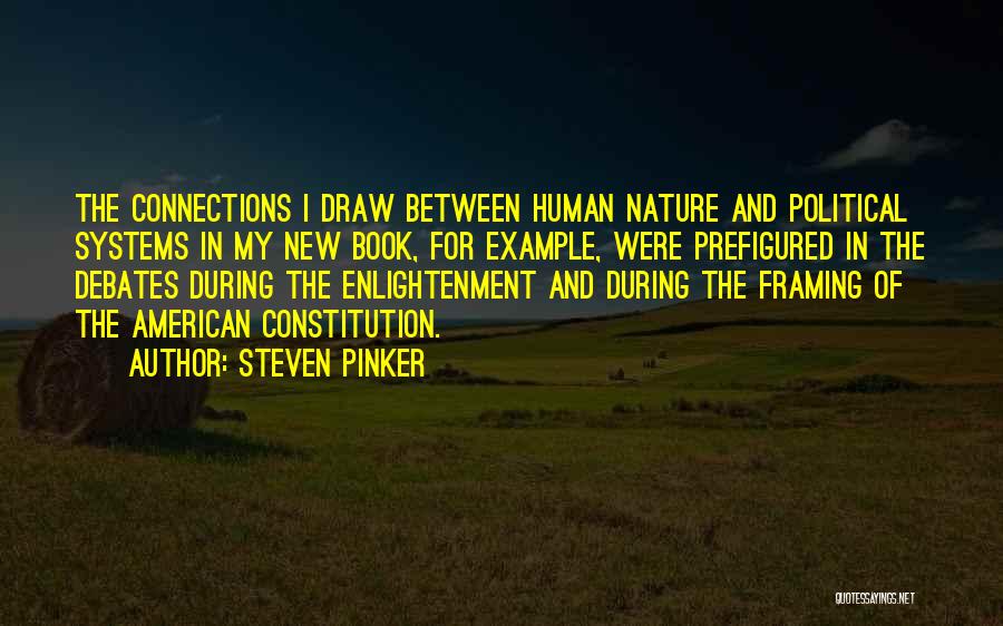 Steven Pinker Quotes: The Connections I Draw Between Human Nature And Political Systems In My New Book, For Example, Were Prefigured In The