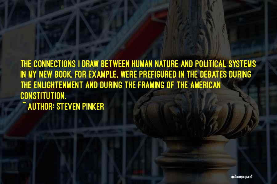 Steven Pinker Quotes: The Connections I Draw Between Human Nature And Political Systems In My New Book, For Example, Were Prefigured In The