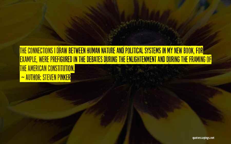 Steven Pinker Quotes: The Connections I Draw Between Human Nature And Political Systems In My New Book, For Example, Were Prefigured In The