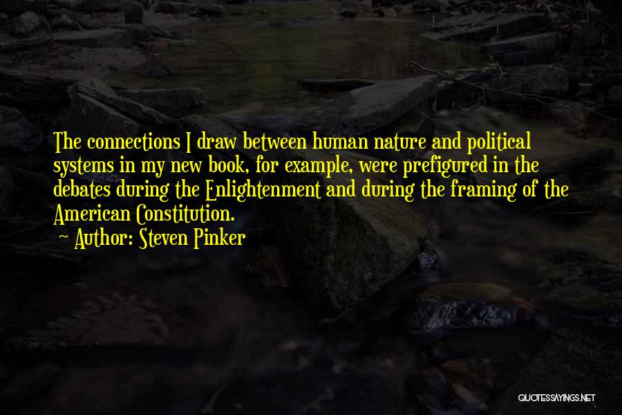 Steven Pinker Quotes: The Connections I Draw Between Human Nature And Political Systems In My New Book, For Example, Were Prefigured In The