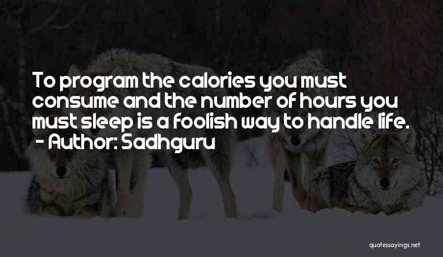 Sadhguru Quotes: To Program The Calories You Must Consume And The Number Of Hours You Must Sleep Is A Foolish Way To