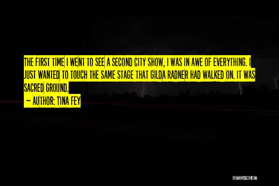 Tina Fey Quotes: The First Time I Went To See A Second City Show, I Was In Awe Of Everything. I Just Wanted