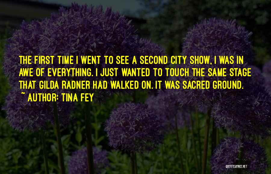 Tina Fey Quotes: The First Time I Went To See A Second City Show, I Was In Awe Of Everything. I Just Wanted