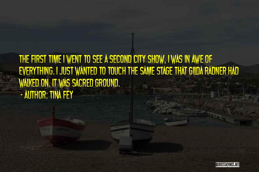 Tina Fey Quotes: The First Time I Went To See A Second City Show, I Was In Awe Of Everything. I Just Wanted
