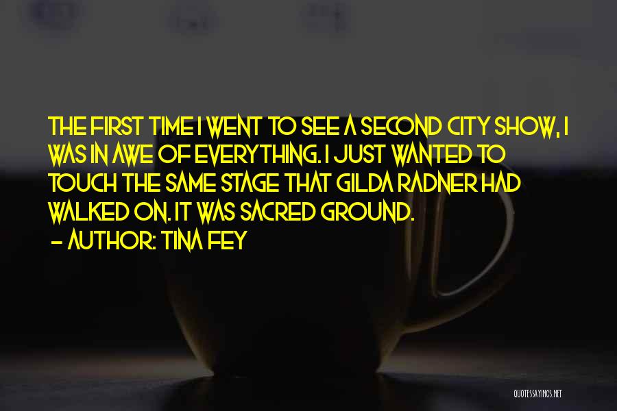 Tina Fey Quotes: The First Time I Went To See A Second City Show, I Was In Awe Of Everything. I Just Wanted