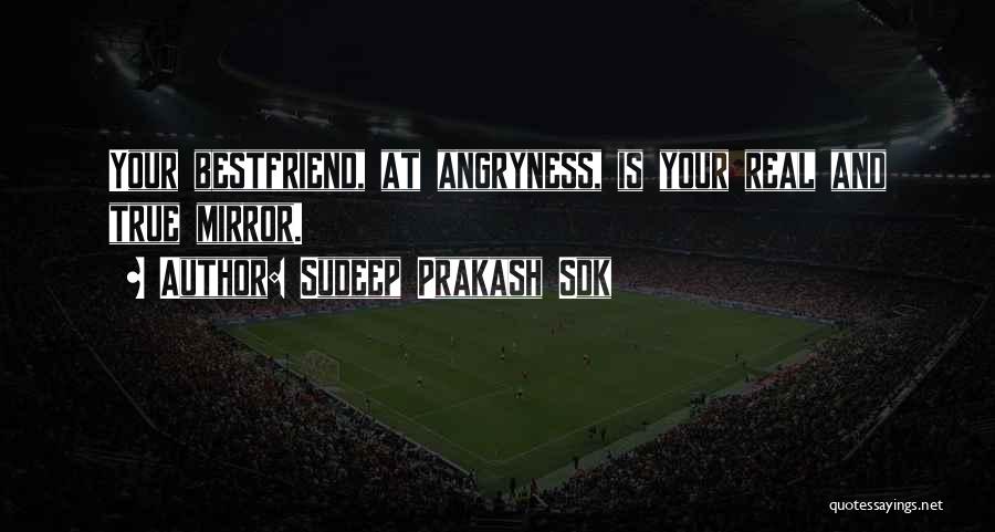 Sudeep Prakash Sdk Quotes: Your Bestfriend, At Angryness, Is Your Real And True Mirror.