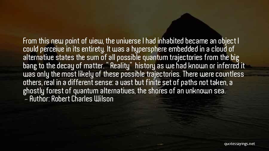 Robert Charles Wilson Quotes: From This New Point Of View, The Universe I Had Inhabited Became An Object I Could Perceive In Its Entirety.