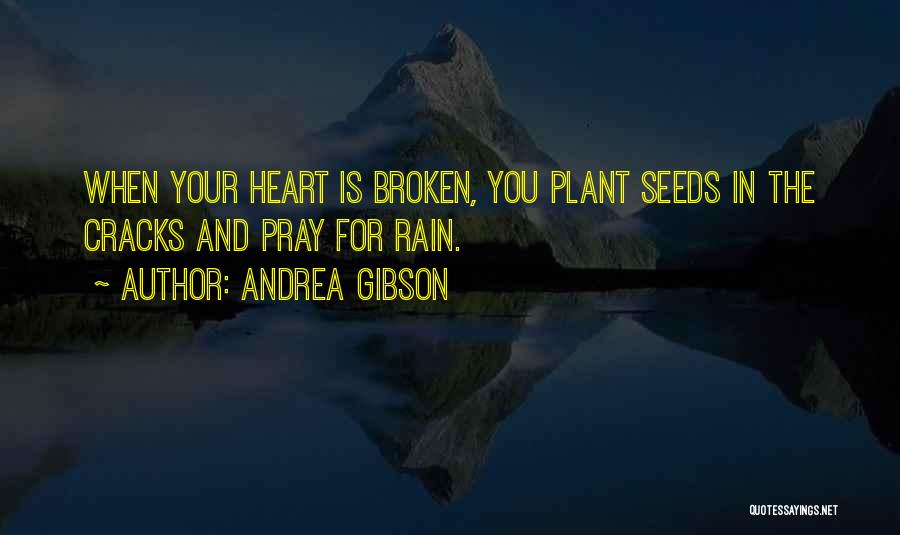 Andrea Gibson Quotes: When Your Heart Is Broken, You Plant Seeds In The Cracks And Pray For Rain.