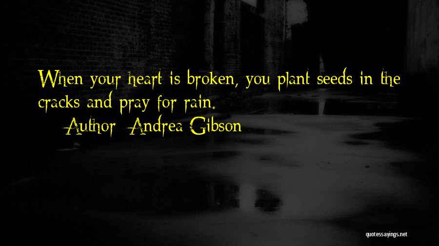 Andrea Gibson Quotes: When Your Heart Is Broken, You Plant Seeds In The Cracks And Pray For Rain.