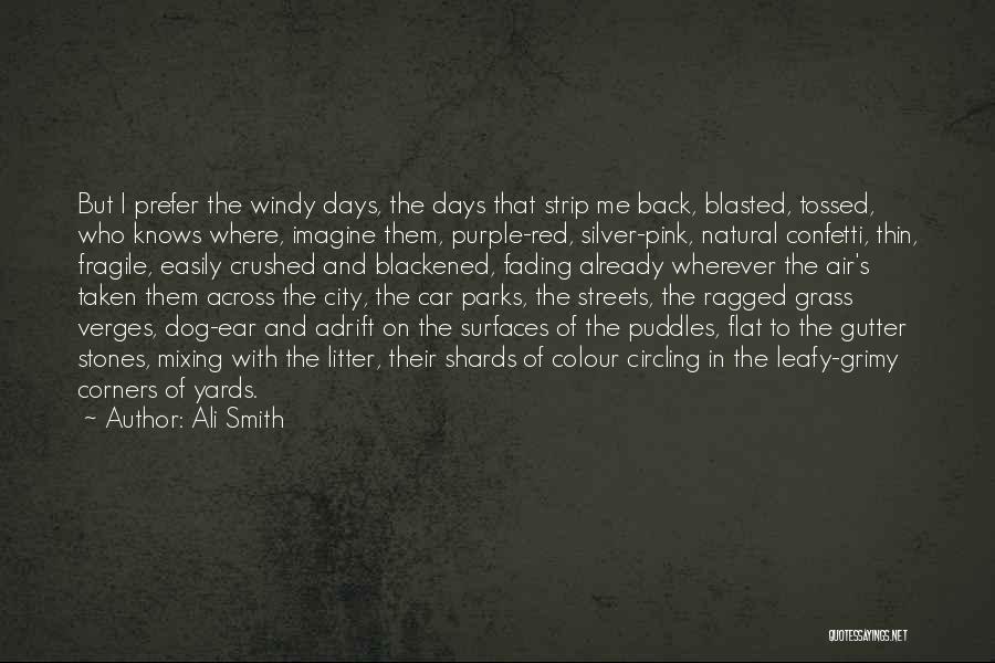 Ali Smith Quotes: But I Prefer The Windy Days, The Days That Strip Me Back, Blasted, Tossed, Who Knows Where, Imagine Them, Purple-red,