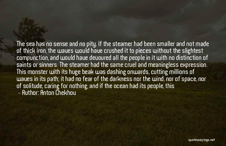 Anton Chekhov Quotes: The Sea Has No Sense And No Pity. If The Steamer Had Been Smaller And Not Made Of Thick Iron,