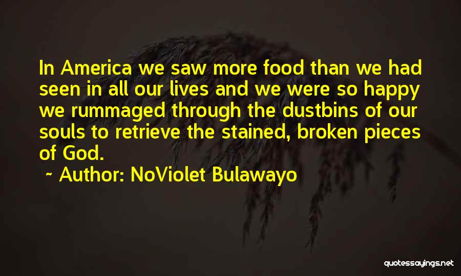 NoViolet Bulawayo Quotes: In America We Saw More Food Than We Had Seen In All Our Lives And We Were So Happy We