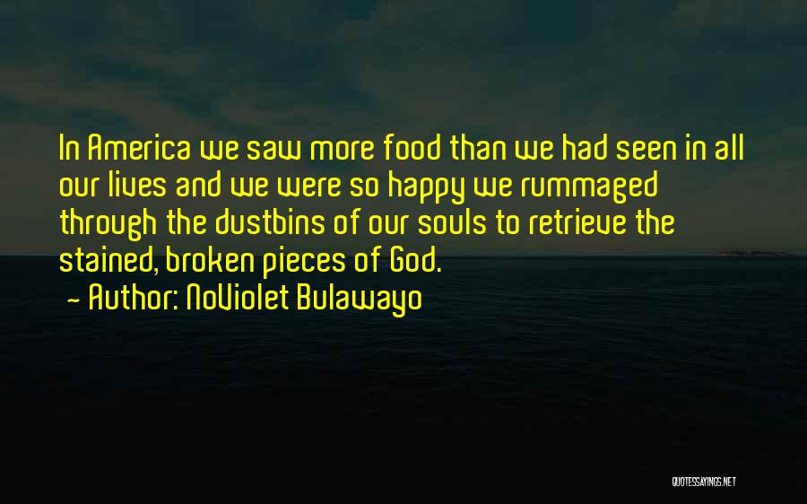NoViolet Bulawayo Quotes: In America We Saw More Food Than We Had Seen In All Our Lives And We Were So Happy We