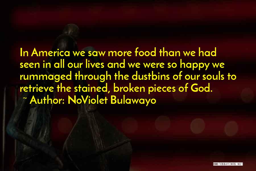 NoViolet Bulawayo Quotes: In America We Saw More Food Than We Had Seen In All Our Lives And We Were So Happy We