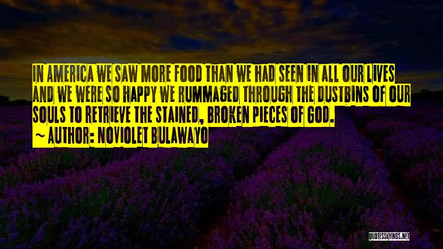 NoViolet Bulawayo Quotes: In America We Saw More Food Than We Had Seen In All Our Lives And We Were So Happy We
