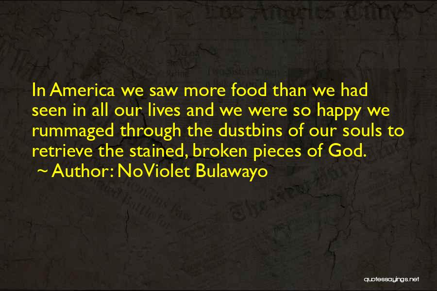 NoViolet Bulawayo Quotes: In America We Saw More Food Than We Had Seen In All Our Lives And We Were So Happy We