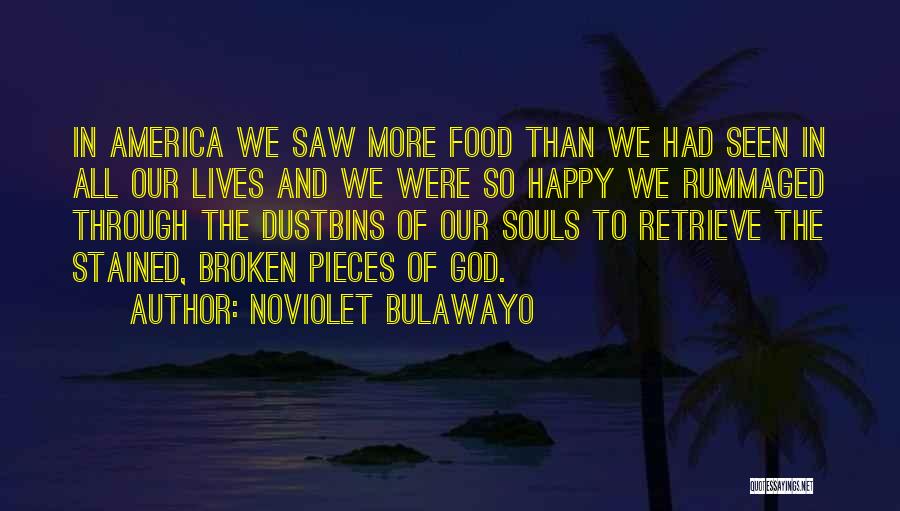 NoViolet Bulawayo Quotes: In America We Saw More Food Than We Had Seen In All Our Lives And We Were So Happy We