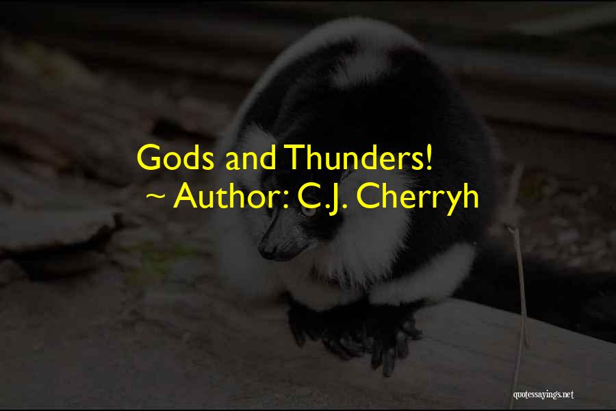 C.J. Cherryh Quotes: Gods And Thunders!