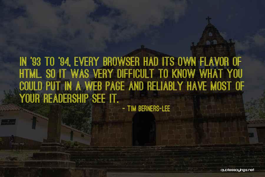 94 Quotes By Tim Berners-Lee 94 Quotes By Tim Berners-Lee