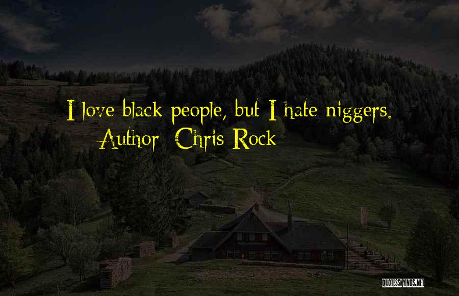 Chris Rock Quotes: I Love Black People, But I Hate Niggers.