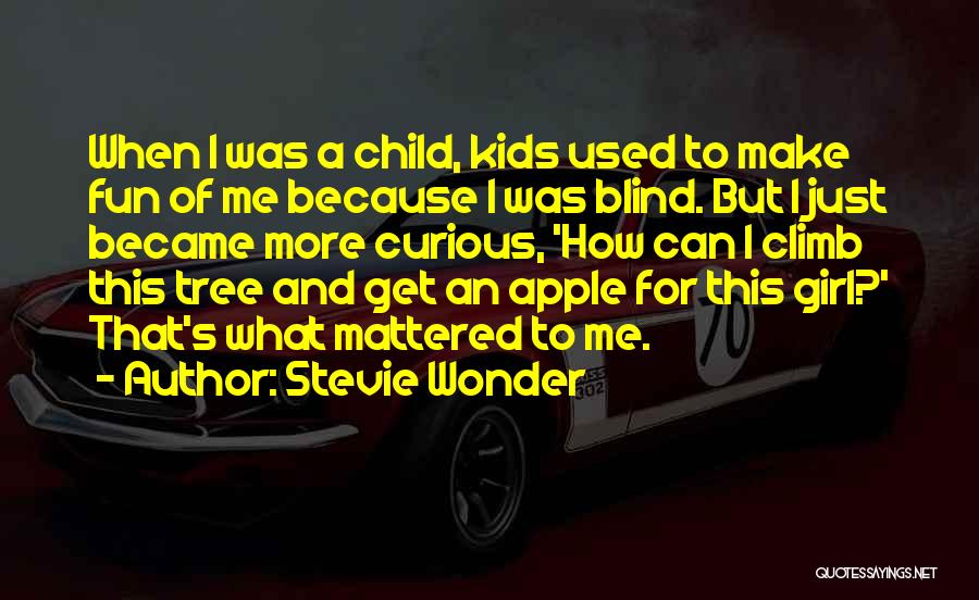 Stevie Wonder Quotes: When I Was A Child, Kids Used To Make Fun Of Me Because I Was Blind. But I Just Became