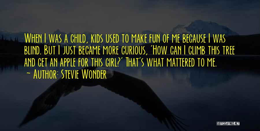 Stevie Wonder Quotes: When I Was A Child, Kids Used To Make Fun Of Me Because I Was Blind. But I Just Became