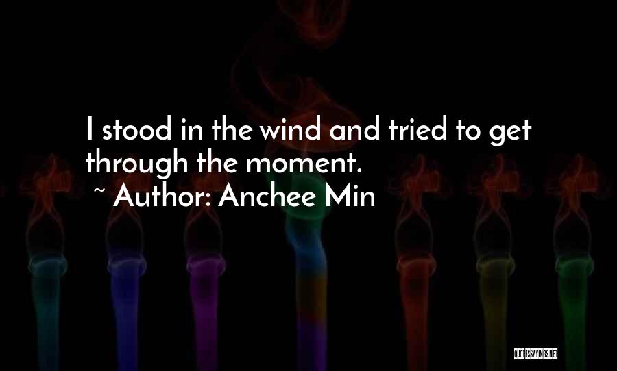 Anchee Min Quotes: I Stood In The Wind And Tried To Get Through The Moment.